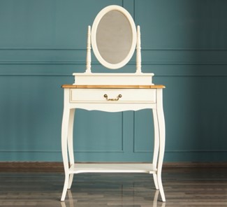 Туалетный столик Leontina с зеркалом (ST9321) Бежевый в Благовещенске