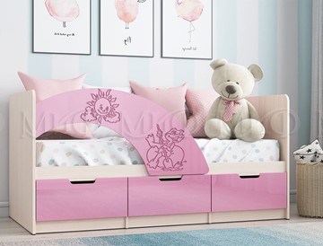 Детская кровать Юниор-3, Розовый металлик в Благовещенске