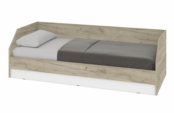 Подростковая кровать О81, Серый дуб - Белый в Благовещенске - изображение