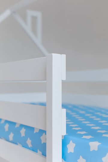 Двухъярусная кровать Домик, цвет белый в Благовещенске - изображение 3