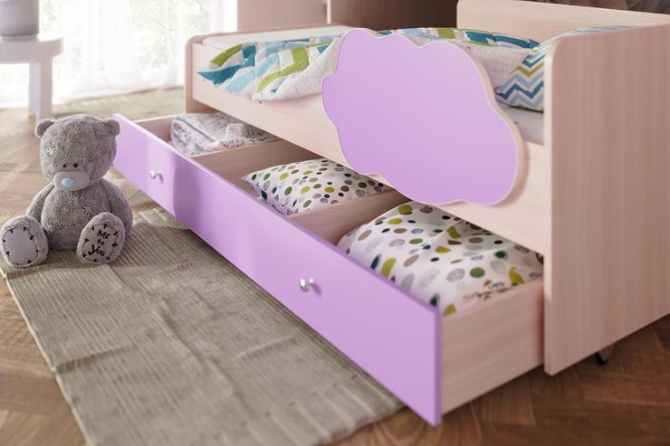 Детская 2-этажная кровать Соник 1.6 с ящиком, Ясень Шимо в Благовещенске - изображение 1