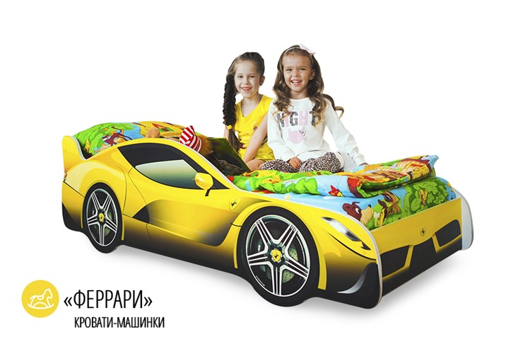 Кровать-машина детская Ferrari в Благовещенске - изображение 1