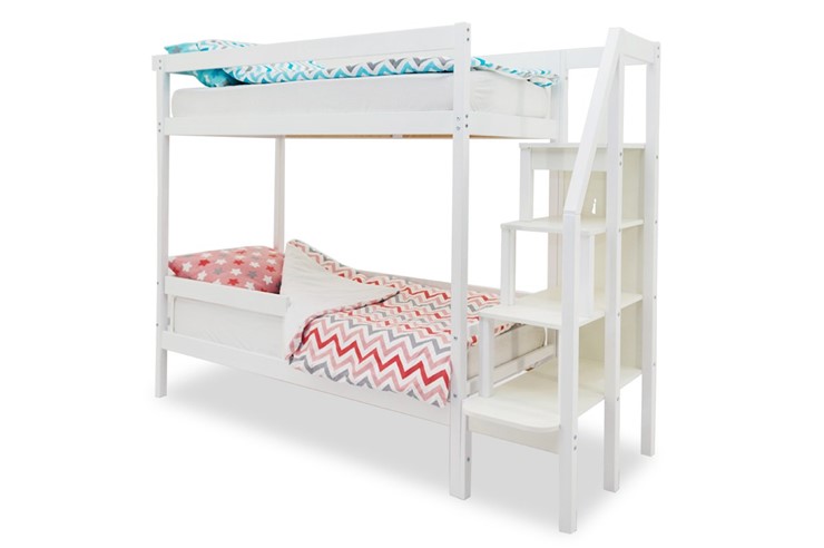 Двухэтажная детская кровать Svogen белый в Благовещенске - изображение 3