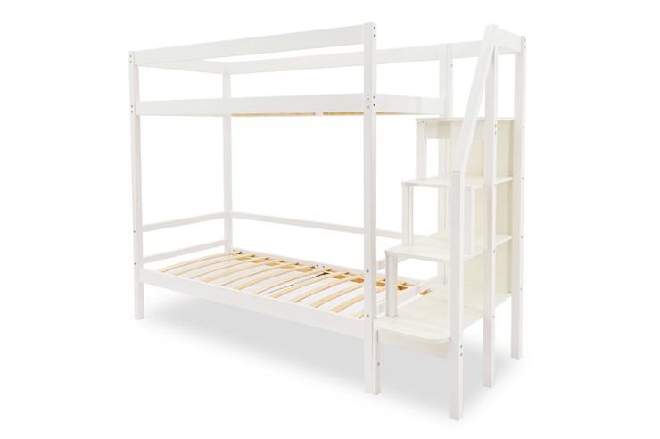 Двухэтажная детская кровать Svogen белый в Благовещенске - изображение 1