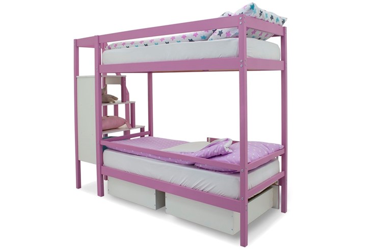 Двухъярусная кровать Svogen розовый в Благовещенске - изображение 6