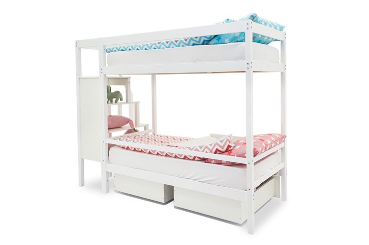 Двухэтажная детская кровать Svogen белый в Благовещенске - изображение 6