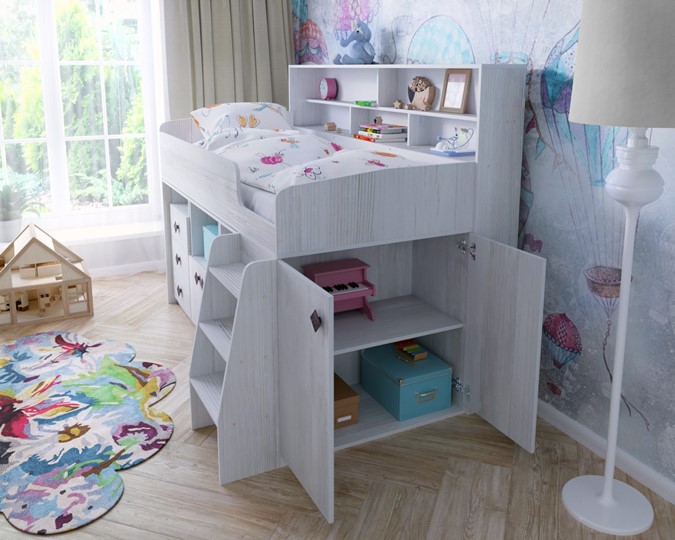 Кровать-чердак детская Малыш-5, цвет Винтерберг в Благовещенске - изображение 6