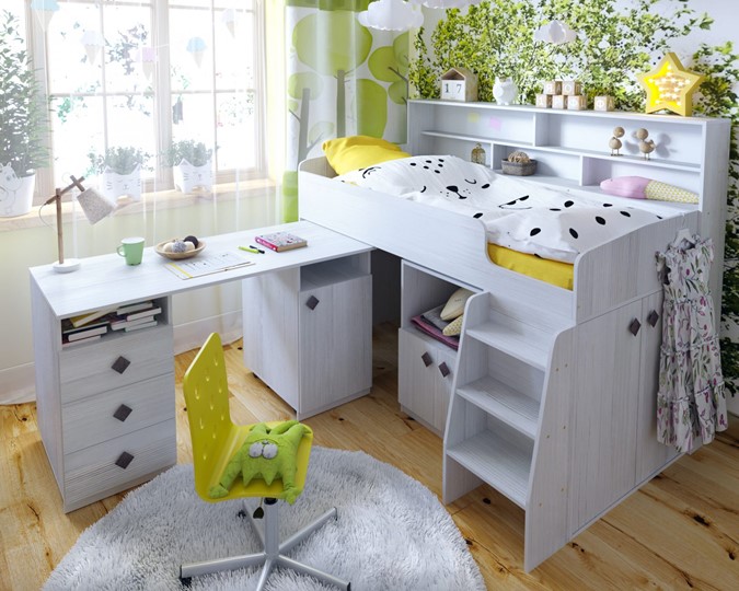 Кровать-чердак детская Малыш-5, цвет Винтерберг в Благовещенске - изображение 7