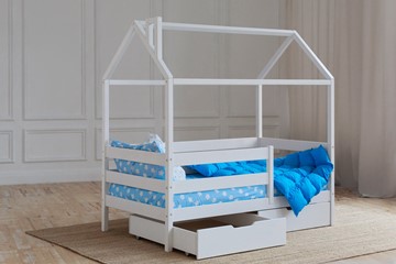 Детская кровать Домик с ящиками, цвет белый в Благовещенске - предосмотр 2