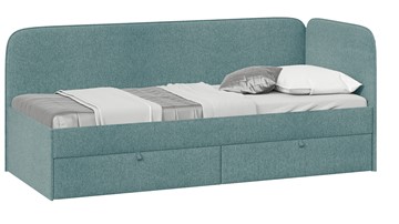Подростковая кровать Молли тип 1 (80), Микровелюр Scandi Indigo 11 в Благовещенске