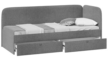 Подростковая кровать Молли тип 1 (90), Микровелюр Scandi Graphite 22 в Благовещенске - предосмотр 1