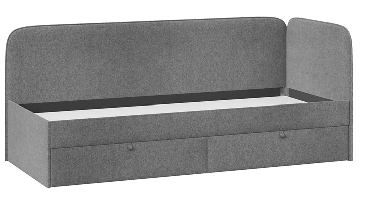 Подростковая кровать Молли тип 1 (90), Микровелюр Scandi Graphite 22 в Благовещенске - изображение 2