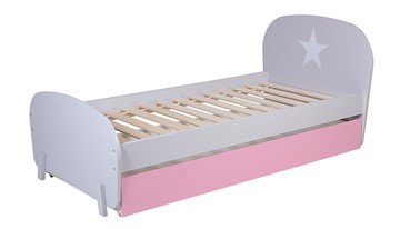 Кровать в детскую POLINI Kids Mirum 1915 Серый / розовый в Благовещенске
