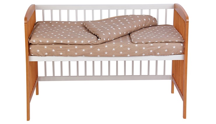 Кроватка детская POLINI Kids Simple 101 Белый / Бук в Благовещенске - изображение 6