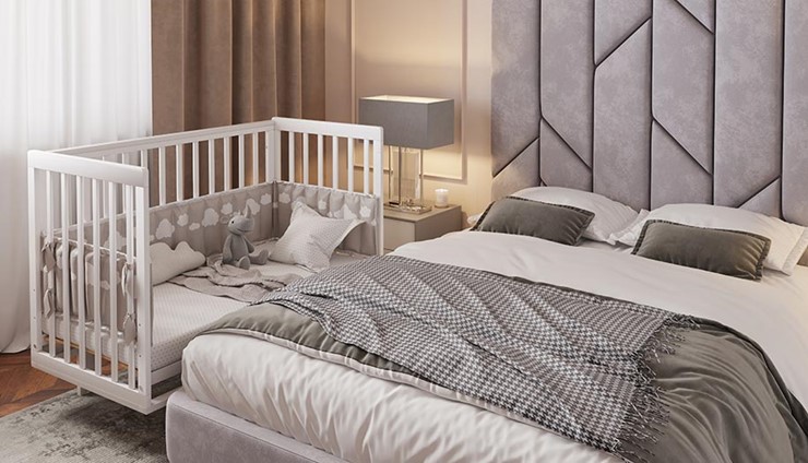 Кровать для новорожденных серия 3400 POLINI Kids Simple 340 Белый в Благовещенске - изображение 15