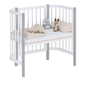Детская кровать POLINI Kids Simple 105 Белый / Серый в Благовещенске - предосмотр 1