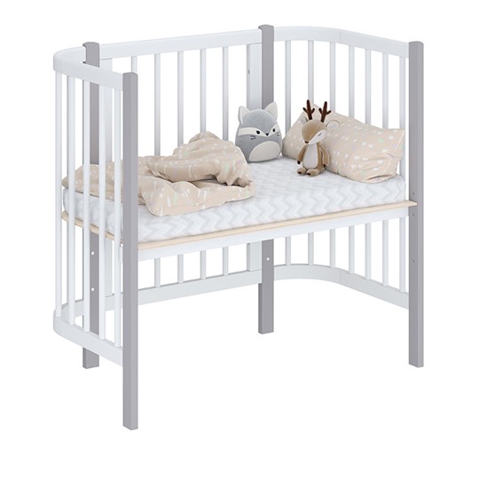 Детская кровать POLINI Kids Simple 105 Белый / Серый в Благовещенске - изображение 1
