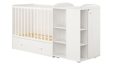 Кровать-трансформер детская с комодом POLINI Kids Ameli 900 Белый, серия AMELI в Благовещенске
