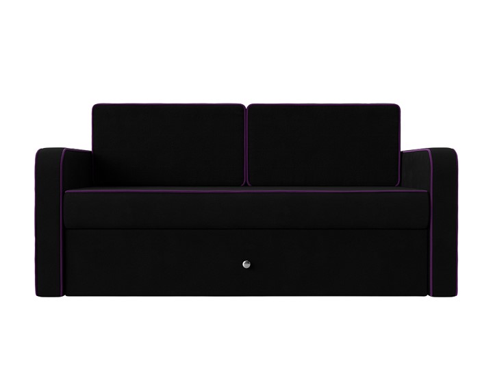 Диван-трансформер Смарт, Черный/Фиолетовый (Микровельвет) в Благовещенске - изображение 5