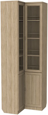 Шкаф угловой 211, цвет Дуб Сонома в Благовещенске - изображение