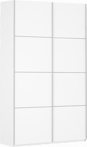 Шкаф-купе 2-х дверный Прайм (ДСП/ДСП) 1600x570x2300, белый снег в Благовещенске