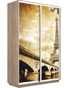 Шкаф 2-х дверный Экспресс 1200x450x2200, Париж/дуб сонома в Благовещенске