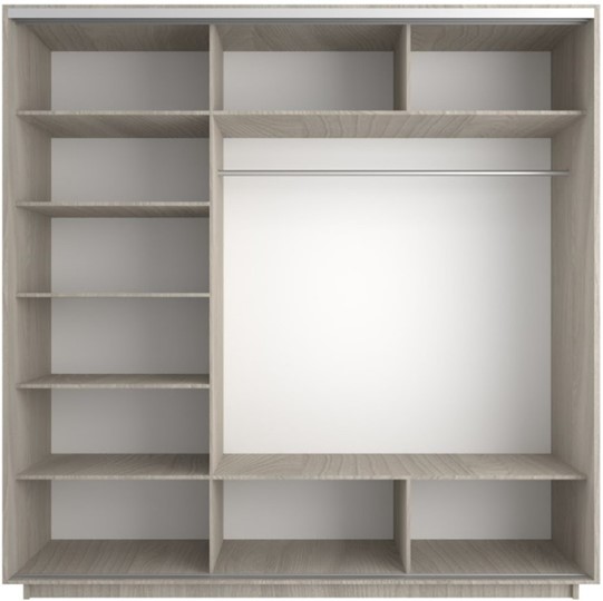 Шкаф 3-дверный Экспресс (Комби) 2100х600х2200, шимо светлый в Благовещенске - изображение 1