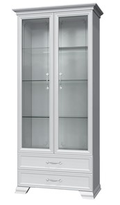 Шкаф-витрина Грация ШР-2, белый, 2 стекла в Благовещенске