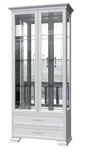 Шкаф-витрина Грация ШР-2, белый, 4 стекла в Благовещенске