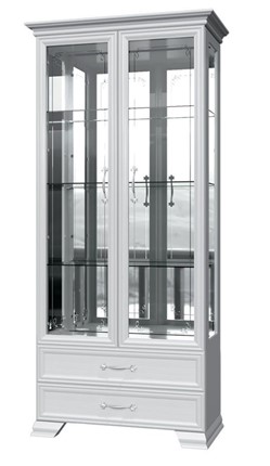 Шкаф-витрина Грация ШР-2, белый, 4 стекла в Благовещенске - изображение