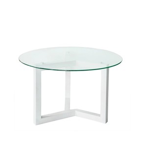 Журнальный столик Оникс-8, Выбеленный дуб/Прозрачное стекло в Благовещенске
