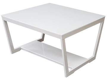 Квадратный стол BeautyStyle - 1, (белый глянец-стекло белое) в Благовещенске