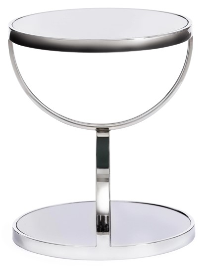 Столик GROTTO (mod. 9157) металл/дымчатое стекло, 42х42х50, хром в Благовещенске - изображение 1