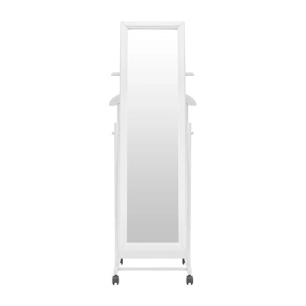 Вешалка напольная с зеркалом Leset Сиэтл (Белый) в Благовещенске - изображение