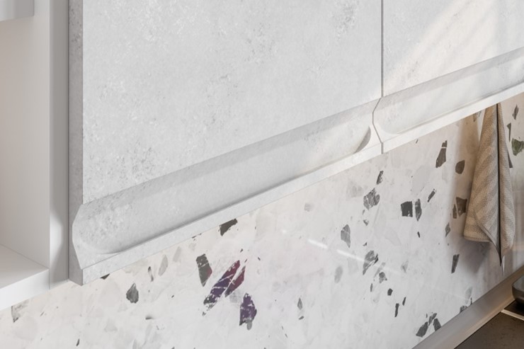 Угловой гарнитур Вельвет, бетон графит/бетон снежный в Благовещенске - изображение 5