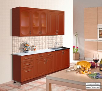 Кухонный гарнитур Классика 2000, цвет Итальянский орех в Благовещенске