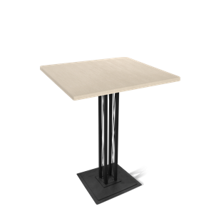 Барный стол SHT-TU6-BS1/H110 / SHT-TT 80/80 МДФ (ассаль/черный) в Благовещенске