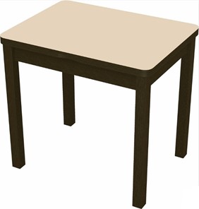 Кухонный стол раздвижной Бари дерево №8 (стекло молочное/венге) в Благовещенске - предосмотр