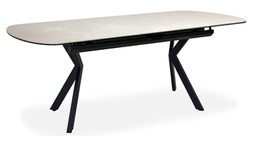 Кухонный раскладной стол Шамони 3CX 180х95 (Oxide Avorio/Графит) в Благовещенске - предосмотр 1
