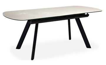 Кухонный раздвижной стол Шамони 2CQ 160х90 (Oxide Avorio/Графит) в Благовещенске - предосмотр 1