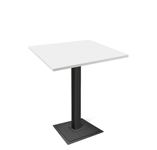 Кухонный обеденный стол SHT-TU5-BS1/Н110/ТT 80/80 (черный/белый) в Благовещенске