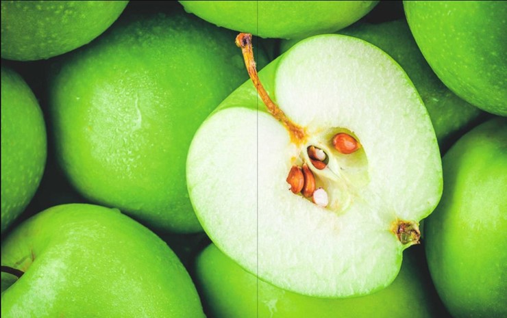 Раздвижной стол Айсберг-02 СТФ, белое лдсп/зеленые яблоки/ноги крашеные в Благовещенске - изображение 3