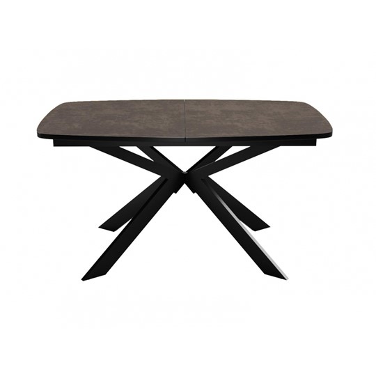 Кухонный стол раскладной Dikline B140 Хромикс бронза/опоры черные в Благовещенске - изображение 2