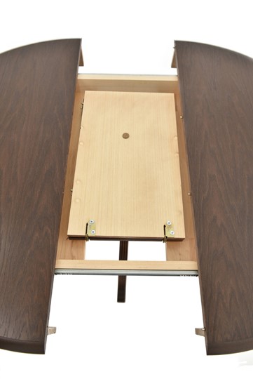 Кухонный раздвижной стол Фабрицио-1 исп. Круг 820, Тон 9 (Морилка/Эмаль) в Благовещенске - изображение 6