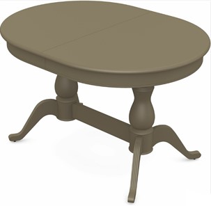 Кухонный стол раздвижной Фабрицио-2 исп. Овал 1200, Тон 40 Покраска + патина с прорисовкой (на столешнице) в Благовещенске