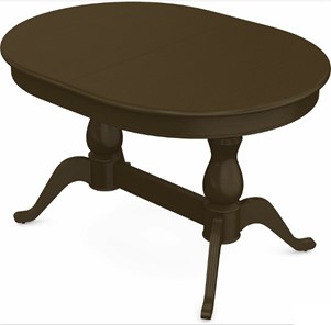 Раздвижной стол Фабрицио-2 исп. Овал 1200, Тон 5 Покраска + патина с прорисовкой (на столешнице) в Благовещенске