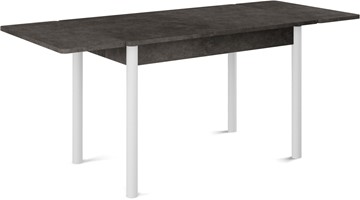 Кухонный стол раскладной Милан-2 EVO, ноги белые, серый камень в Благовещенске - предосмотр 1