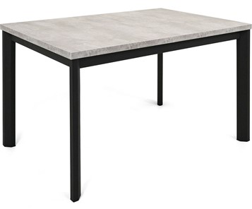 Кухонный раздвижной стол Нагано-1L (ноги черные, светлый цемент) в Благовещенске