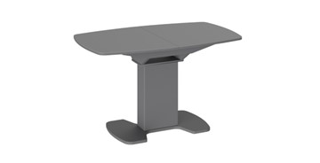 Обеденный раздвижной стол Портофино (СМ(ТД)-105.02.11(1)), цвет Серое/Стекло серое матовое LUX в Благовещенске