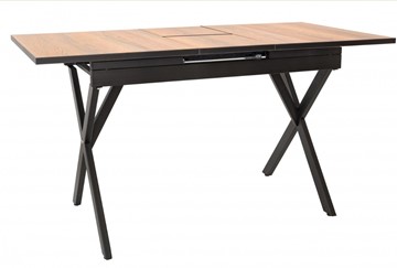 Кухонный раздвижной стол Стайл № 11 (1100/1500*700 мм.) столешница пластик, форма Флан, с механизмом бабочка в Благовещенске